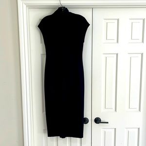 Theory Mock neck black dress